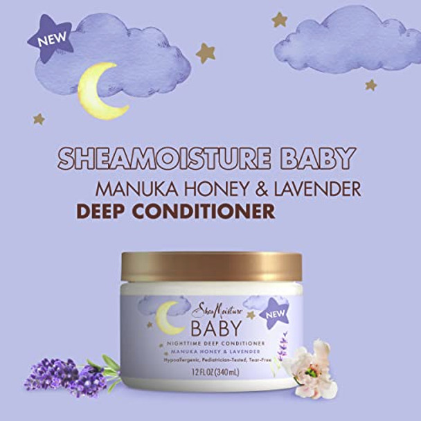 Sheamoisture Baby Deep Conditioner Manuka Honey & Lavender For Delicate Hair And Skin Nighttime Skin And Hair Care Regimen 12 Oz Sheamoisture Baby Deep Conditioner Manuka Honey & Lavender For Delicate Hair And Skin Nighttime Skin And Hair Care Regimen 12 Oz