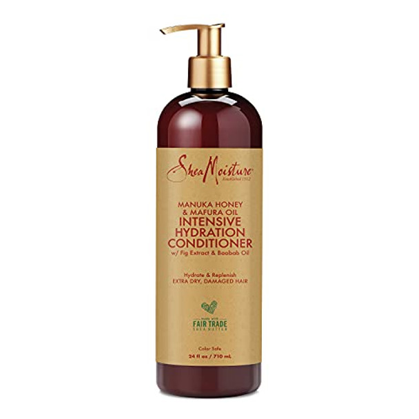 Sheamoisture Intensive Hydration Conditioner For Dry Damaged Hair Manuka Honey And Mafura Oil Deep Moisturizing Conditioner 24Oz