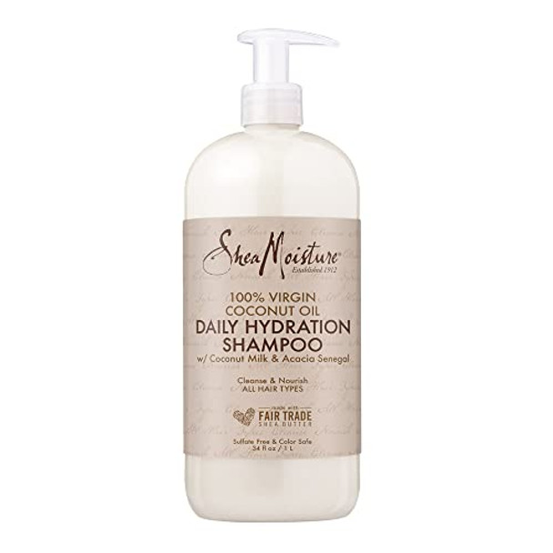 Sheamoisture 100% Virgin Coconut Oil Milk Daily Hydration Shampoo 34 Fl Oz