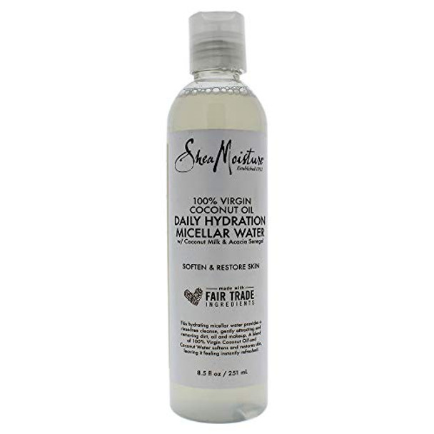 Shea Moisture 100 Percent Virgin Coconut Oil Daily Hydration Micellar Water 8.5 Ounce Shea Moisture 100 Percent Virgin Coconut Oil Daily Hydration Micellar Water 8.5 Ounce