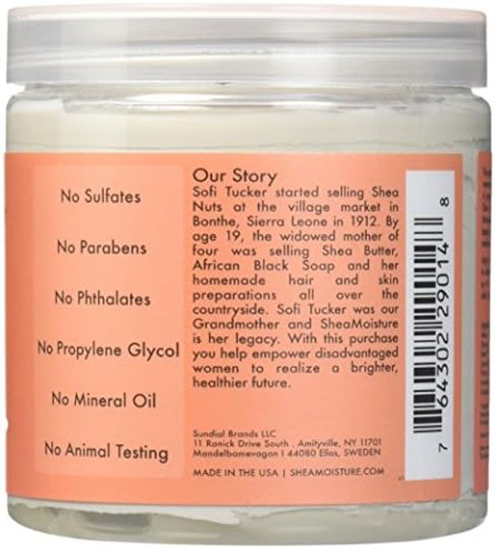 Shea Moisture Coconut & Hibiscus Radiance Mud Mask For Unisex Dull Skin 6 Ounce