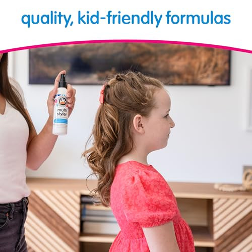 Socozy Multi Styler Styling Hair Spray For Kids Safe For Everyday Use (5.2 Fl Oz) Holds Like A Light Gel Gentle Formula With Quinoa Vitamin B5 & Aloe No Parabens Sulfates Or Synthetic Colors