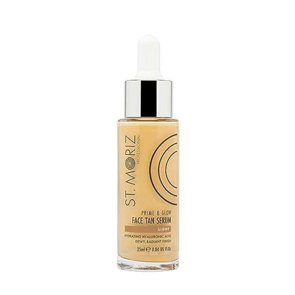 St Moriz Professional Face Tanner Serum - Prime & Glow Hydrating 2 In 1 Self Tan Face Serum & Makeup Primer With Hyaluronic Acid - Dewy & Natural Bronzed Face Glow (0.84 Fl Oz) St Moriz Professional Face Tanner Serum - Prime & Glow Hydrating 2 In 1 Self Tan Face Serum & Makeup Primer With Hyaluronic Acid - Dewy & Natural Bronzed Face Glow (0.84 Fl Oz)
