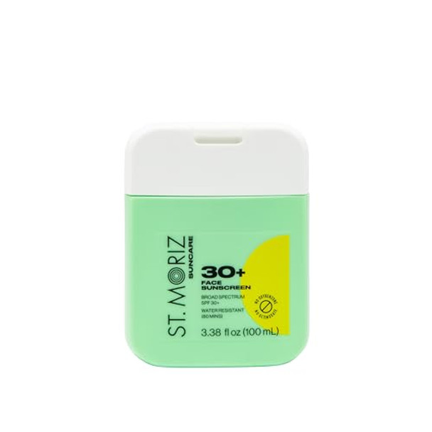 St Moriz Suncare Spf 30+ Face Sunscreen - Broad Spectrum Protection Spf 30+ Water Resistant Moisturizing Sunscreen Lotion For Face - Oxybenzone & Octinoxate - Vegan - Cruelty (3.38 Fl Oz)