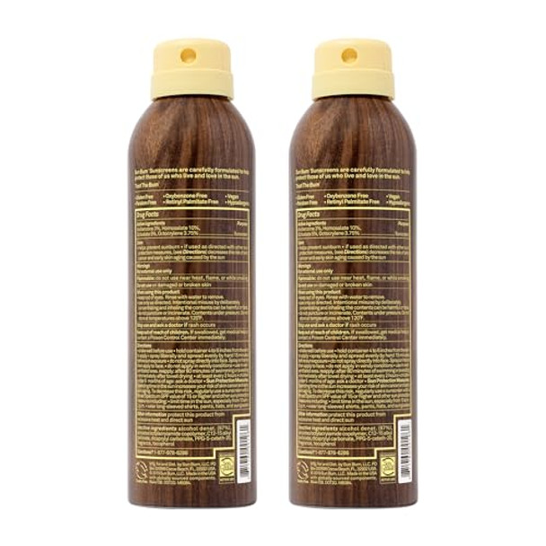 Sun Bum Original Spf 30 Sunscreen Body Spray Broad Spectrum Moisturizing Sunblock With Vitamin E Hawaii 104 Act Compliant (Octinoxate & Oxybenzone ) 2 Pack 6 Oz