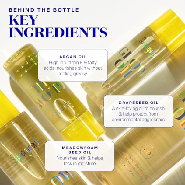 Supergoop Glow Oil - 5 Fl Oz - Spf 50 Pa++++ Vitamin E Body Oil + Broad Spectrum Sunscreen Protection - With Marigold Meadowfoam & Grape Seed Extracts