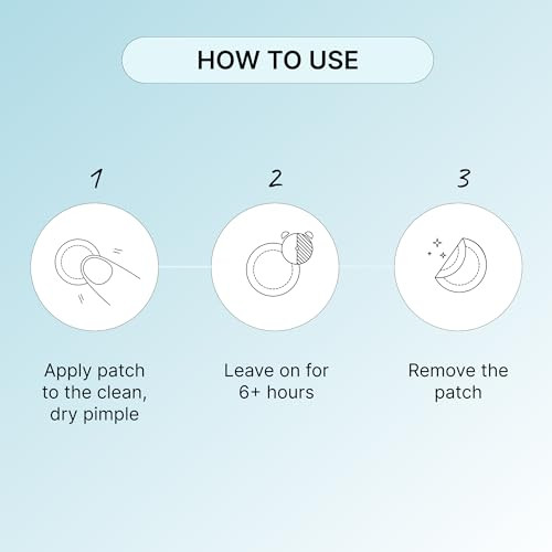 Talika Skin Patches Invisible Spot Cover Absorbs Fluid & Reduces Redness With Salicylic Acid In Blemishes And Pimples Fast-Acting 24 Count 3 Sizes