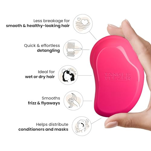 Tangle Teezer The Original Detangling Brush Dry And Wet Hair Brush Detangler For All Regular Hair Types Pink Fizz