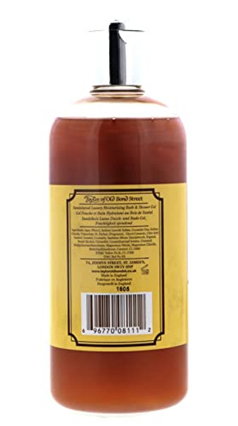 Taylor Of Old Bond Street Sandalwood Moisturizing Bath And Shower Gel 500 Ml