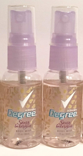 Degree Sexy Intrigue Body Mist Spray 2 Count 1 fl.oz. Each Bottle