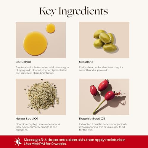 Trilogy Bakuchiol+ Booster Treatment Natural Retinol Alternative 0.51 Fl Oz