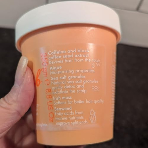 Umberto Giannini Grow Long Hair Growth Scrub Treatment - Vegan & Cruelty Grow Scrub Scalp Exfoliator With Caffeine-Gro Complex