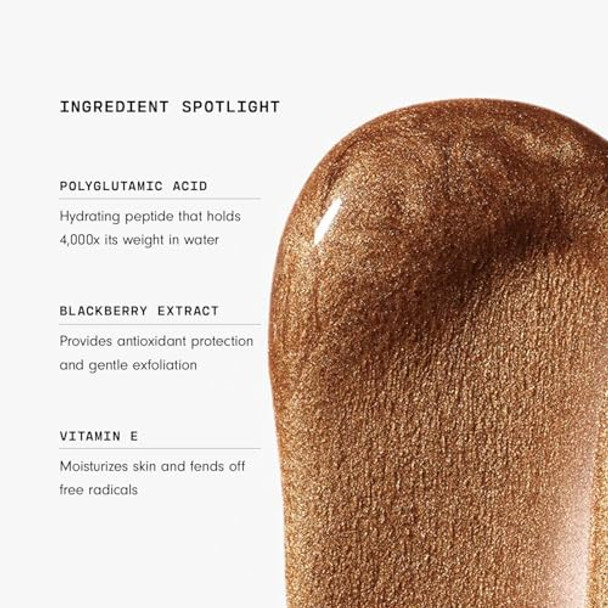 Versed Mood Lighting Luminizing Glow Drops Sheer Golden - Liquid Highlight & Bronzing Drops With Illuminating Light-Reflecting Pigments - Antioxidants & Hydrating Hyaluronic Acid - Vegan (1 Fl Oz)