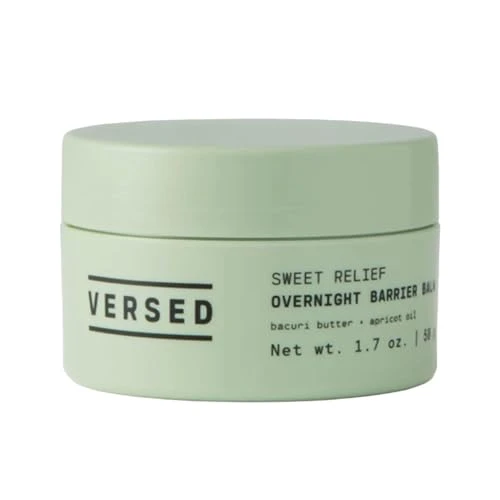 Versed Sweet Relief Night Mask + Face Balm - Intensive Overnight Moisturizing Face Mask For Redness Relief Dry Skin And Moisture Barrier Repair - Soothing & Vegan Facial Skin Care Mask (1.7 Oz)