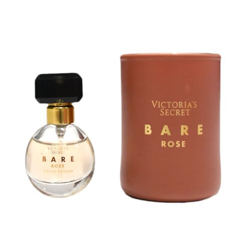 Victoria'S Secret Bare Rose 2 Piece Travel Edp & Candle Set