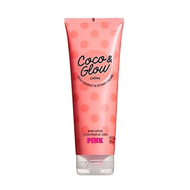 Victoria'S Secret Pink Coco & Glow Fragrance Body Lotion 8 Fl Oz (Coco & Glow) Pack Of 1 1.0 Fl Oz