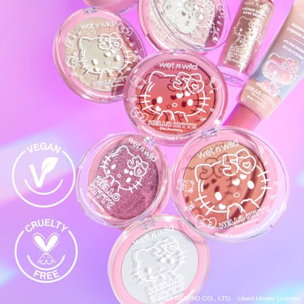 Wet N Wild Hello Kitty Ombre Blush Buildable Blendable Customizable Color Gradient Formula Cruelty- & Vegan - Cotton Candy