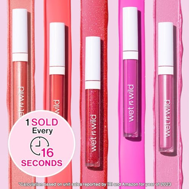 Wet N Wild Megaslicks Lip Gloss Ultra-Glossy Vitamin-E Enriched Ultra-Gloss High Shine Moisturizing Cruelty- & Vegan - Berried Treasure Wet N Wild Megaslicks Lip Gloss Ultra-Glossy Vitamin-E Enriched Ultra-Gloss High Shine Moisturizing Cruelty- & Vegan - Berried Treasure