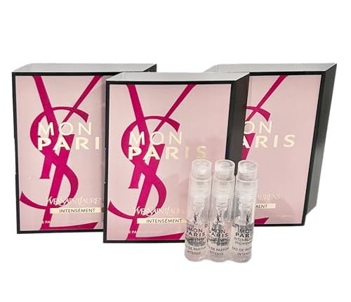 Yves Saint Laurent Perfume Intensement Ysl Sample Perfume Mon Paris Edp Women 1.2 Ml / 0.04 Oz - Set Of 3