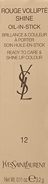 Yves Saint Laurent Rouge Volupte Shine Lipstick No.12 Corail Incandescent For Women 0.15 Ounce Yves Saint Laurent Rouge Volupte Shine Lipstick No.12 Corail Incandescent For Women 0.15 Ounce