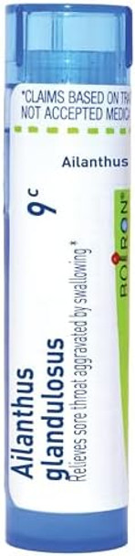 Boiron Ailanthus Glandulosus 9C For Sore Throat Aggravated By Swallowing 80 Pellets