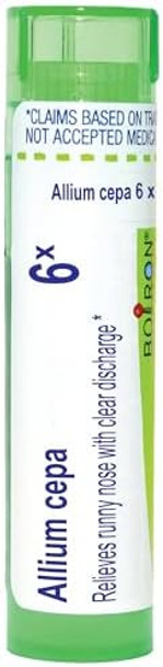 Boiron Allium Cepa 6X For Runny Nose With Clear Discharge 80 Pellets Boiron Allium Cepa 6X For Runny Nose With Clear Discharge 80 Pellets