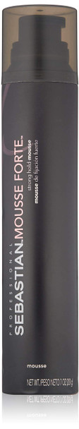 Sebastian Mousse Forte, Strong-Hold Mousse for Professional Hair Styling, 7 oz
