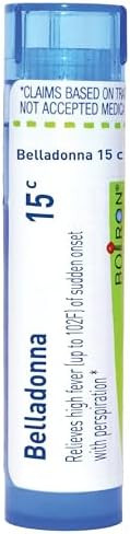 Boiron Belladonna 15C For High Fever Of Sudden Onset With Perspiration 80 Pellets