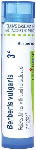 Boiron Berberis Vulgaris 3C For Skin Rash With Round Red Patches & Thin Flakes 80 Pellets