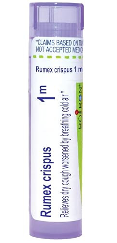 Boiron Rumex Crispus 1M For Dry Cough Worsened By Breathing Cold Air 80 Pellets
