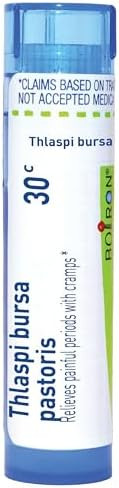Boiron Thlaspi Bursa Pastoris 30C For Painful Periods With Cramps 80 Pellets