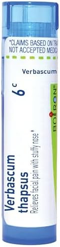 Boiron Verbascum Thapsus 6C For Facial Pain With Stuffy Nose 80 Pellets