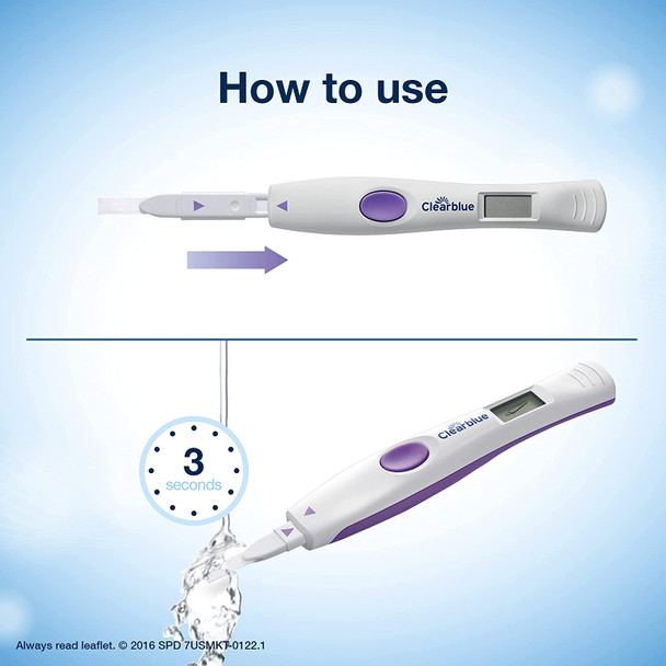 Clearblue Advanced Digital Ovulation Test, Predictor Kit, featuring Advanced Ovulation Tests with digital results, 10 ovulation tests