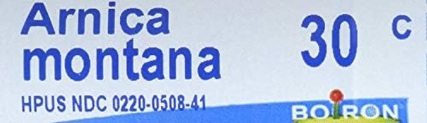 Boiron Arnica Montana 30C Pellets Pain Relief Medicine White 80 Count