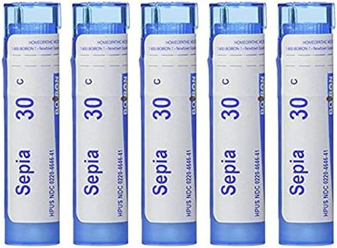 Boiron Sepia 30C (Pack Of 5) Homeopathic Medicine For Mood Swings