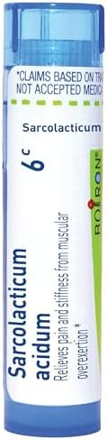 Boiron Sarcolacticum Acidum 6C Homeopathic Relief For Pain And Stiffness From Muscular Overexertion 80 Pellets