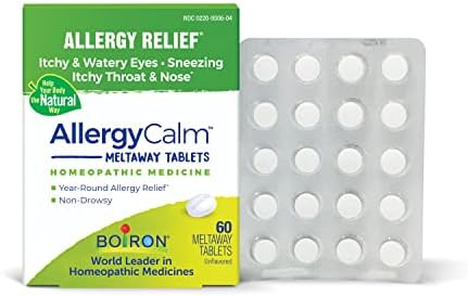 Boiron Allergy Relief Bundle With Allergycalm Tablets (120 Count) And Histaminum Hydrochloricum 30C Pellets (Pack Of 3 Total 240)