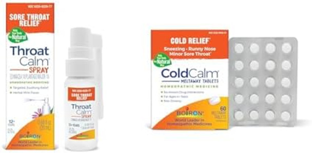 Boiron Throatcalm Spray And Coldcalm Tablets Bundle For Soothing Sore Throat Relief And Cold Symptom Relief Boiron Throatcalm Spray And Coldcalm Tablets Bundle For Soothing Sore Throat Relief And Cold Symptom Relief