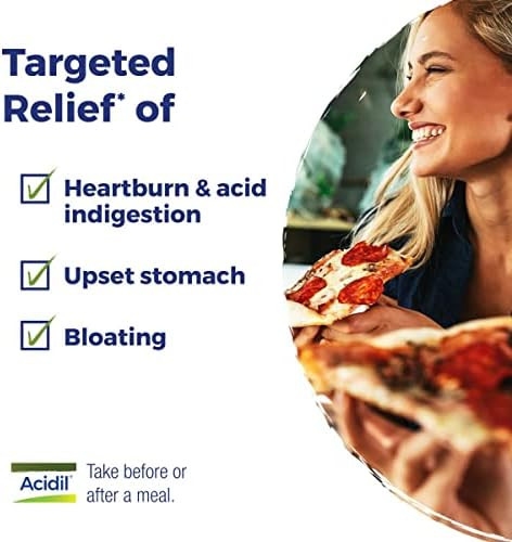 Boiron Acidil On The Go Travel Essential For Relief Of Acid Reflux Heartburn Indigestion Bloating And Upset Stomach 2 Count (160 Pellets)