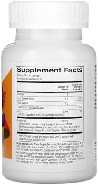 California Gold Nutrition Zinc Plus Lozenge For Children Natural Tangerine 90 Lozenges 1 Count (Pack Of 1)