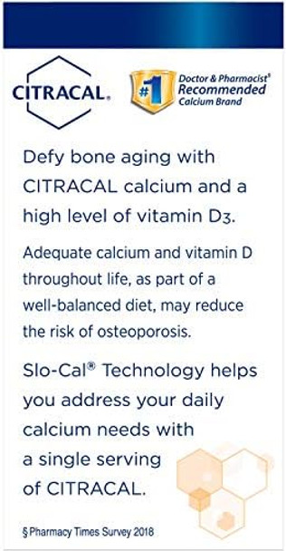 Citracal Calcium + D Slow Release 1200 Tablets 80 Tablets (Pack Of 4)