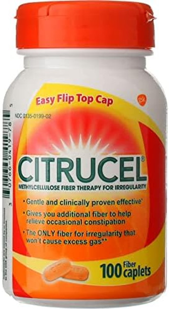 Citrucel Caplets 100 Caplets (Pack Of 4)