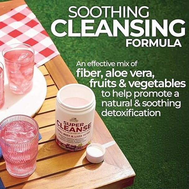Country Farms Super Cleanse Super Juice Cleanse Supports Healthy Digestive System 34 Fruits And Vegetables With Aloe Promotes Natural Detoxification Drink Powder 14 Servings 9.88 Ounce