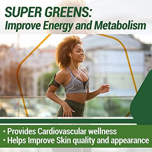 Country Farms Super Greens Fruit Vegetable Probiotics Antioxidants Phytonutrients Beet Root Nitric Oxide Circulation Immune Support Capsules