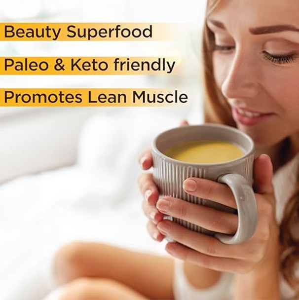 Country Farms Skinny Broth Instant Beef Bone Broth 10G Protein Collagen Type Iii Promotes Better Digestion Bone Health 7 Day Plan 715G Packets