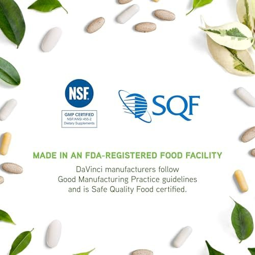 Davinci Labs Berberine Force Supports Immune System & Heart Health Aids Glp1 Production Vegetarian Gluten 60 Count