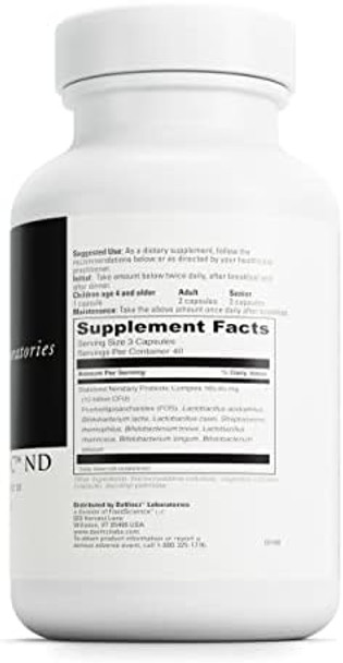 Davinci Labs Mega Probiotic Nd Nondairy Probiotic Supplement Supports Gut Digestive & Brain Health Gut Health Support Supplement With Nondairy Complex 120 Vegetarian Caps