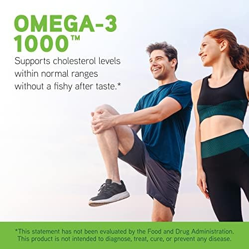 Davinci Labs Omega3 1000 Dietary Supplement To Maintain Already Normal Cholesterol Levels And Support Immune System Hair And Skin Gluten 90 Enteric Coated Softgels