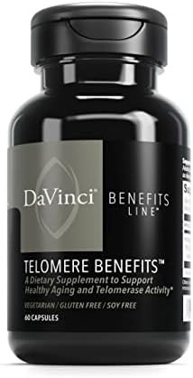 Davinci Labs Telomere Benefits Dietary Supplement To Support Healthy Aging Antioxidant Levels Memory And Telomerase Activity With Astragalus Root Extract Gluten 60 Vegetable Capsules