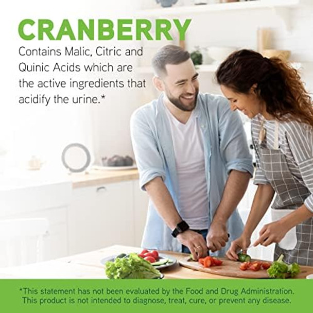 Davinci Labs Cranberry Urinary Tract Health Support Cranberry Extract With Quinic Citric & Malic Acid Vegetarian Gluten 60 Capsules